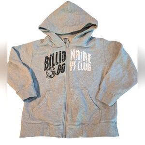 Billionaire‎ Boys ClubKids BB Arch Zip Hoodie - Heather Grey Youth Size 5/6